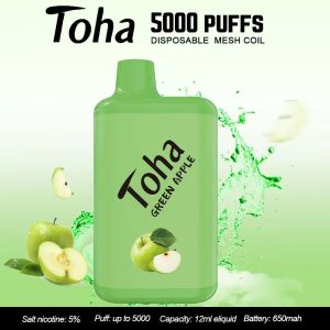 Toha MESH COIL 5k Puffs green apple